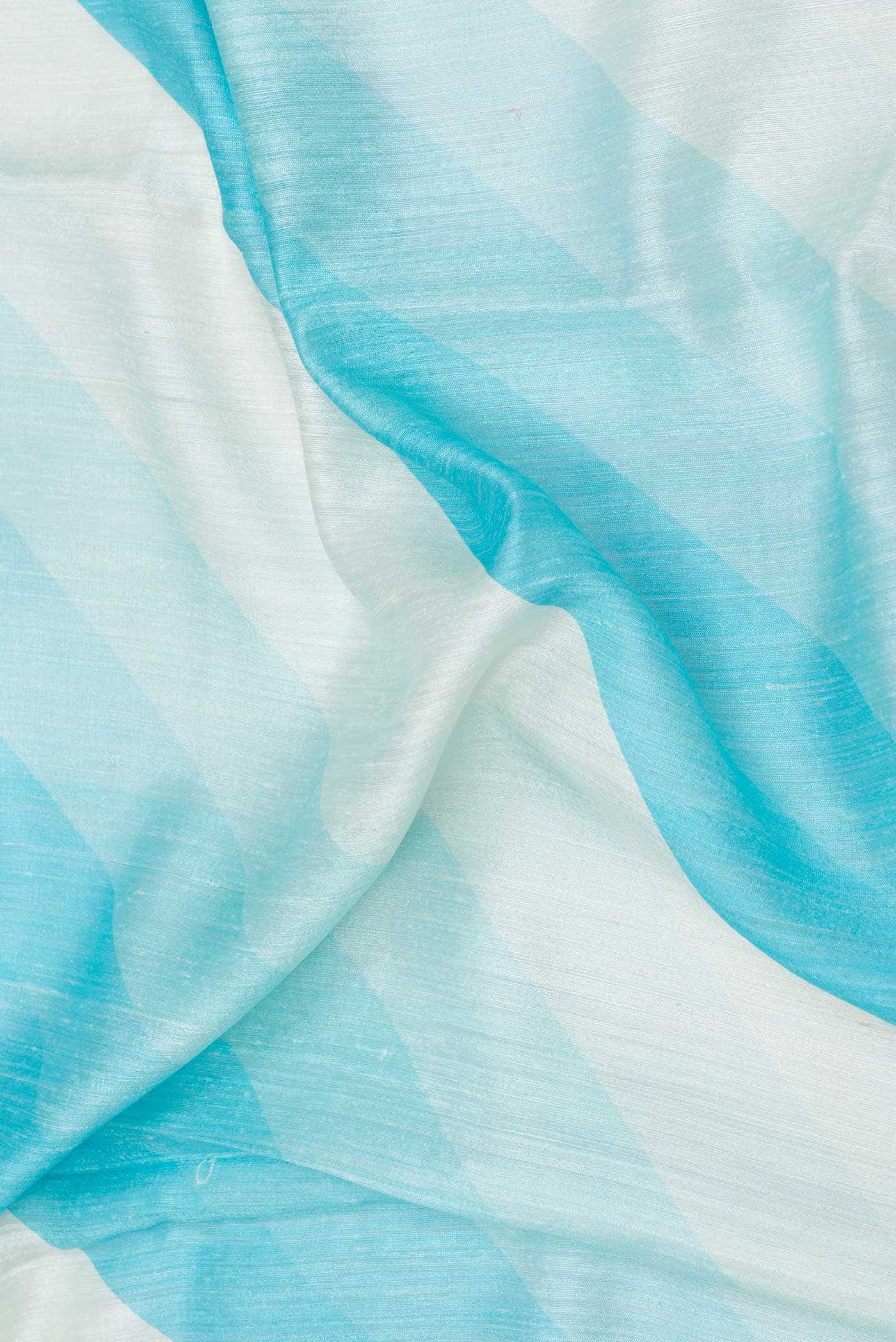 Sky Blue Dual Tone Tussar Silk Saree