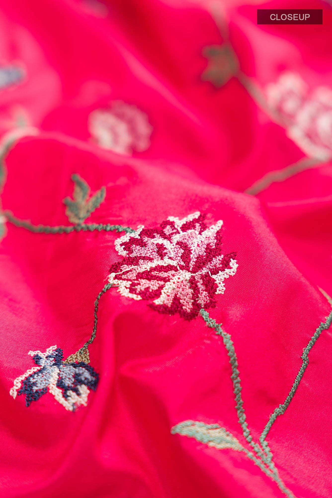 Red Bangalore Silk Saree