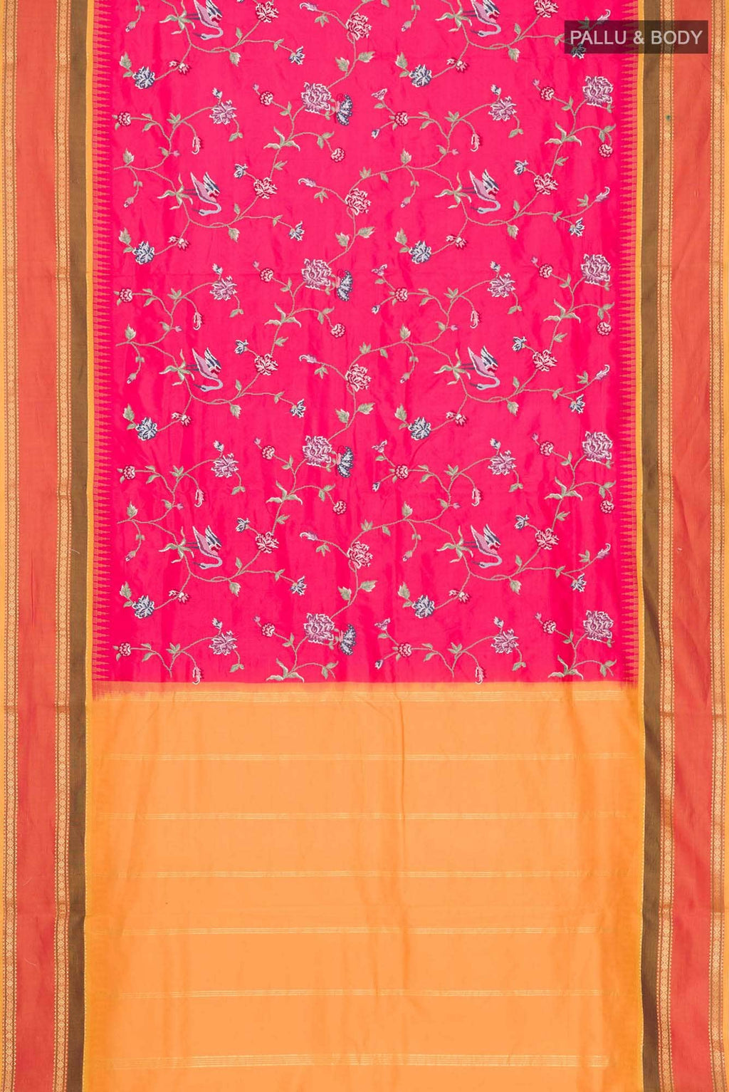 Red Bangalore Silk Saree