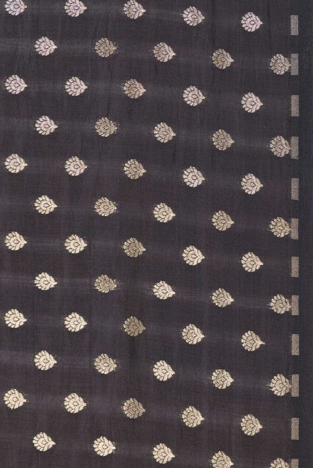 Black Dual Tone Tussar Silk Saree