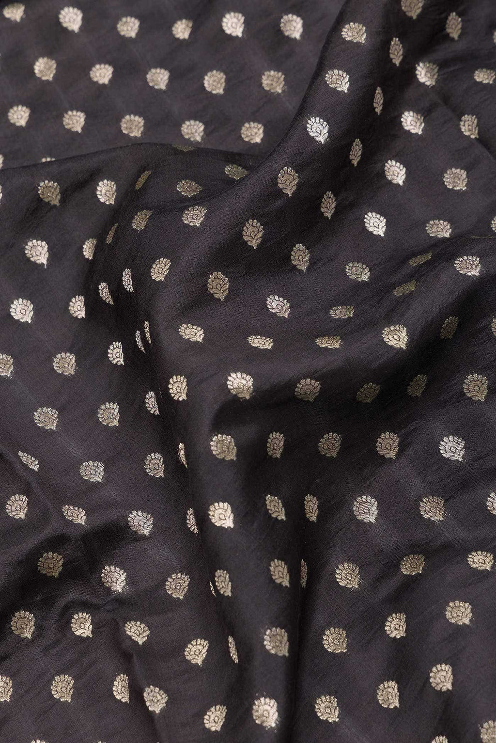 Black Dual Tone Tussar Silk Saree