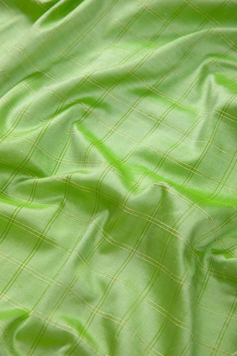 Pure Silk Pure Zari Sea Green Dual Tone Paithani Saree