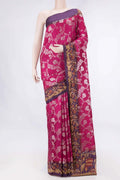 Rani Pink Dual Tone Raw Silk Saree