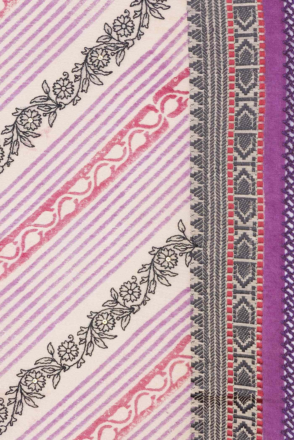 Beige Dual Tone Tussar Silk Saree