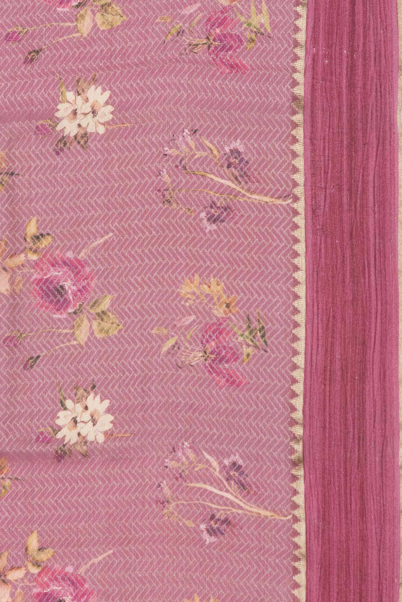 Mauve Dual Tone Mysore Georgette Saree