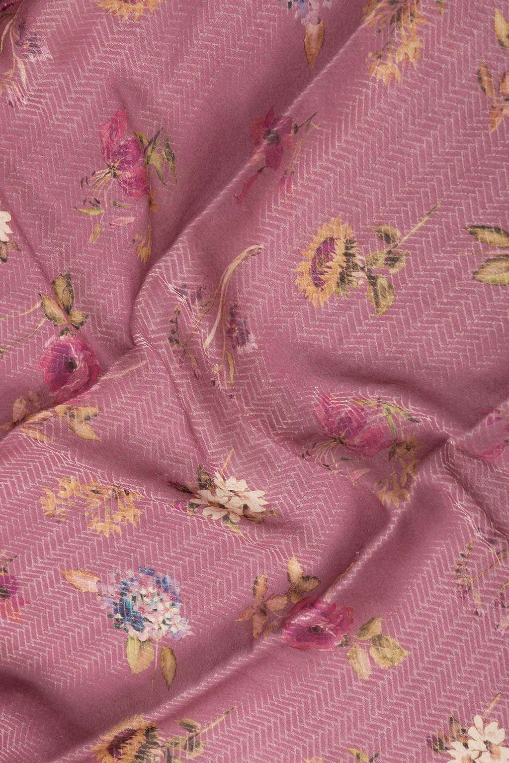 Mauve Dual Tone Mysore Georgette Saree
