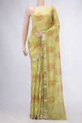 Pista Green Mysore Georgette Saree