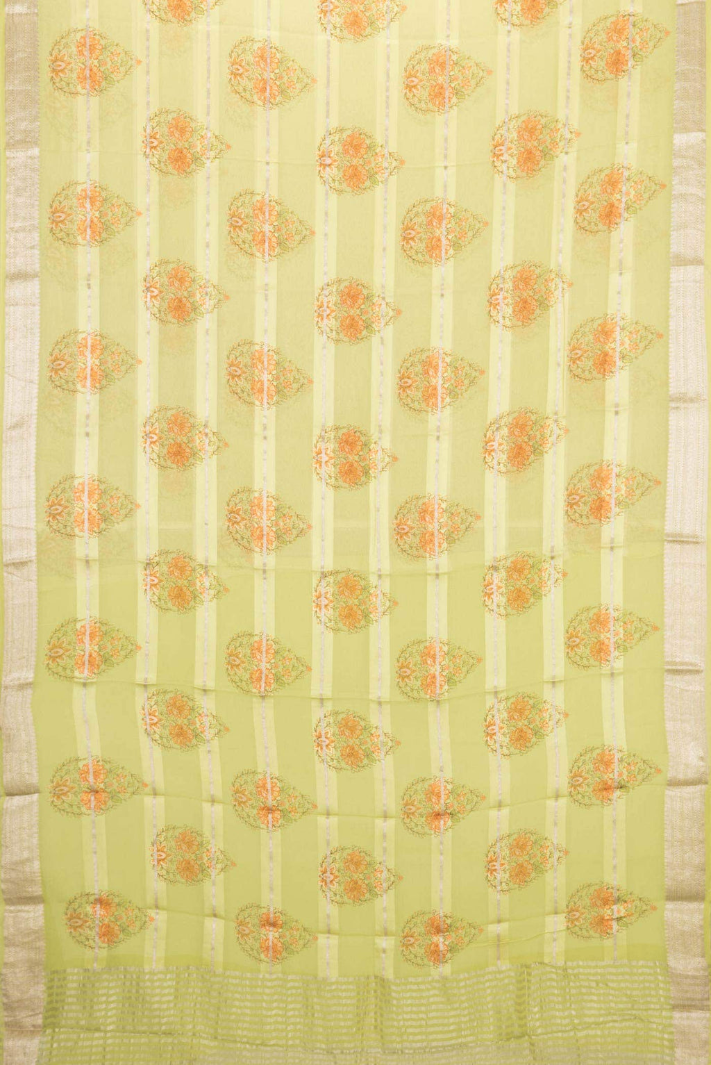 Pista Green Mysore Georgette Saree