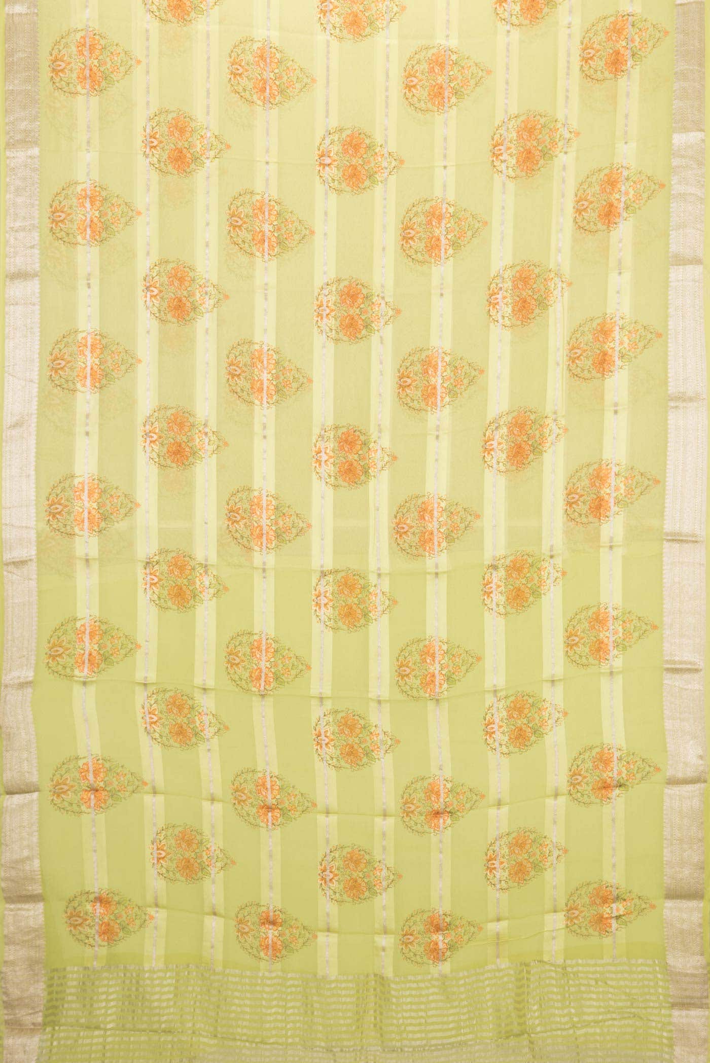 Pista Green Mysore Georgette Saree