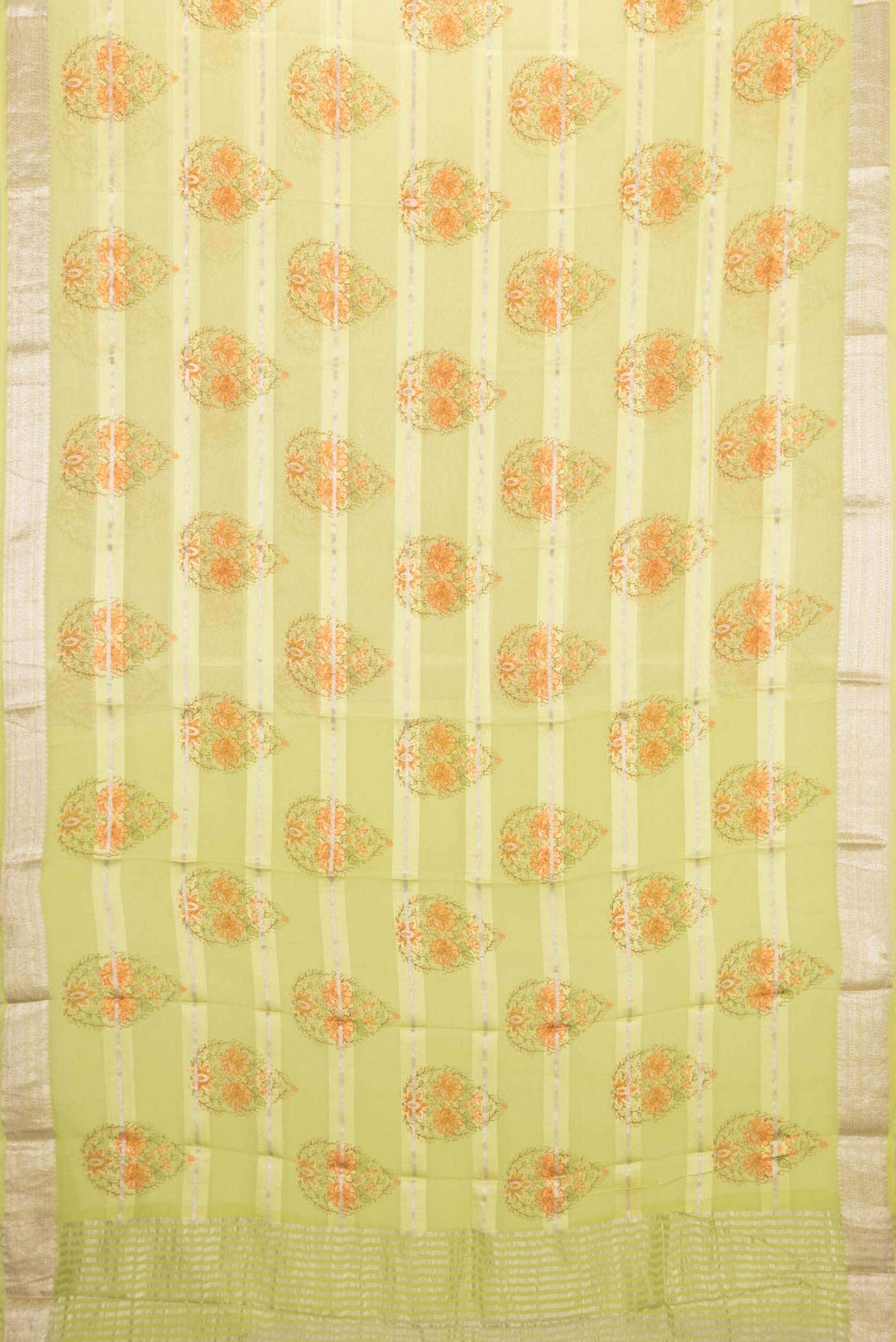 Pista Green Mysore Georgette Saree