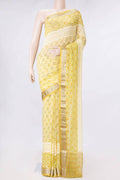 Yellow Dual Tone Mysore Chiffon Saree