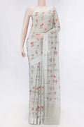 Grey Mysore Chiffon Saree