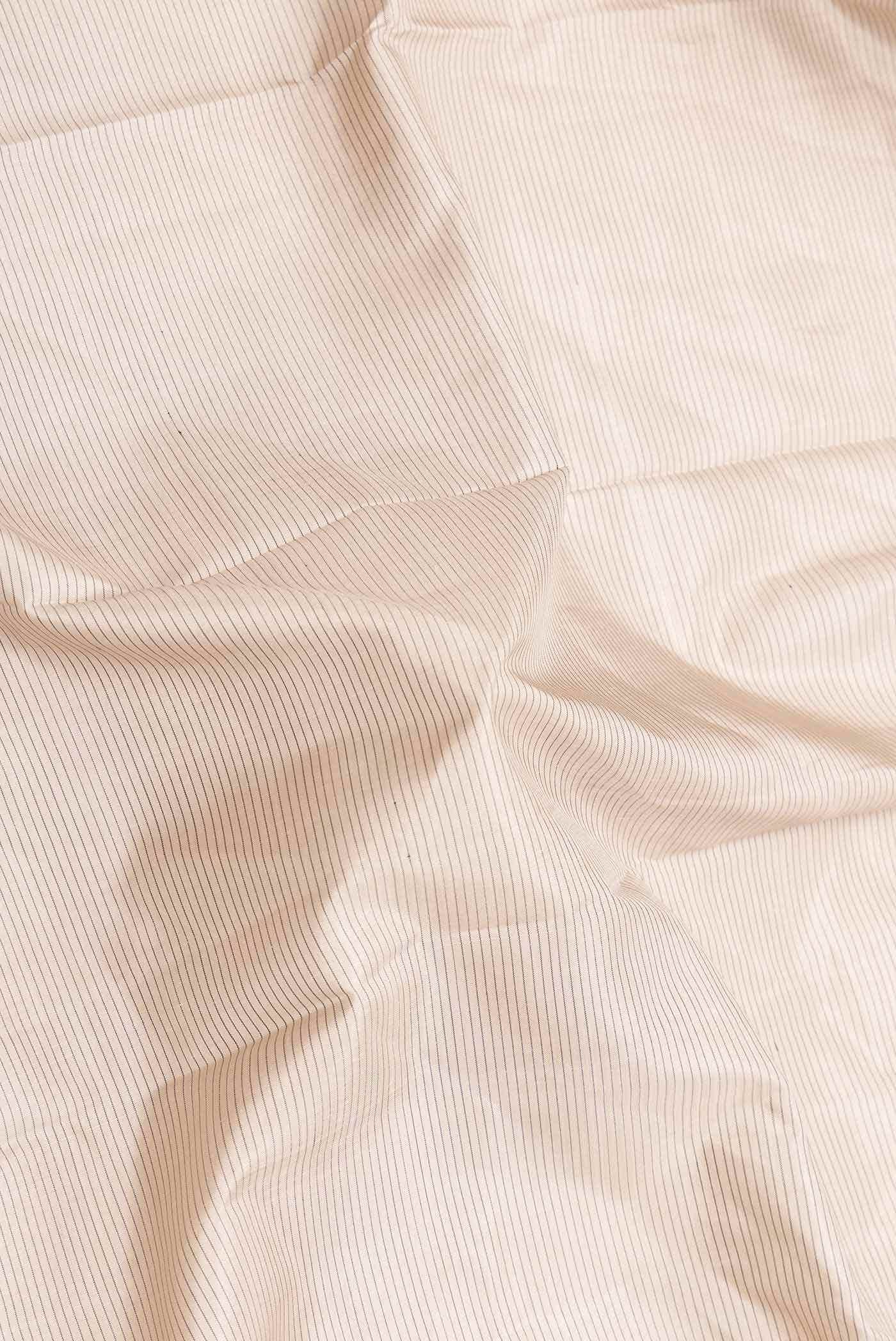 Pure Silk Pure Zari Beige Dual Tone Kanchipuram Saree