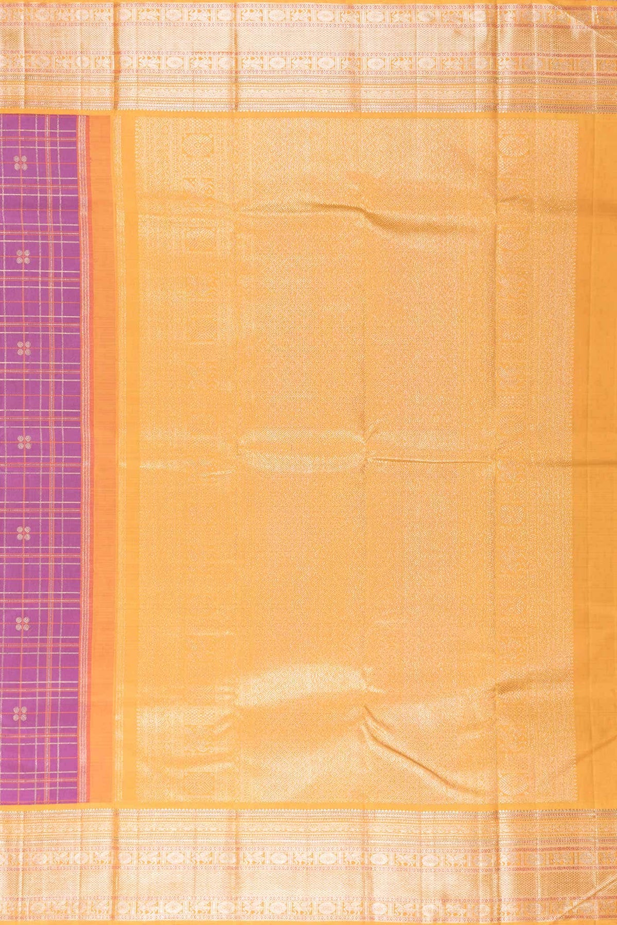 Pure Silk Pure Zari Lavender Kanjivaram Saree