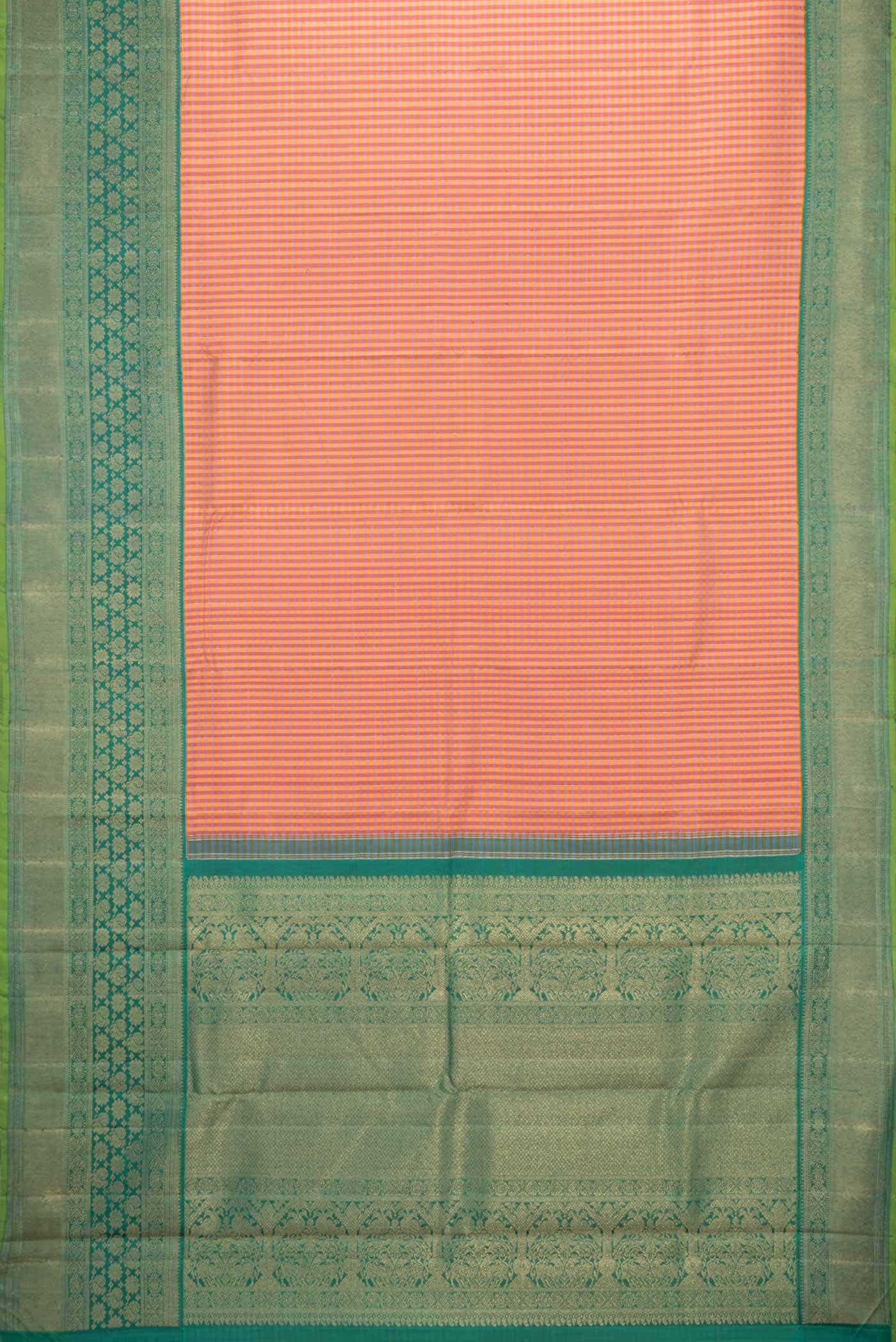 Pure Silk Pure Zari Multi Kanchipuram Saree