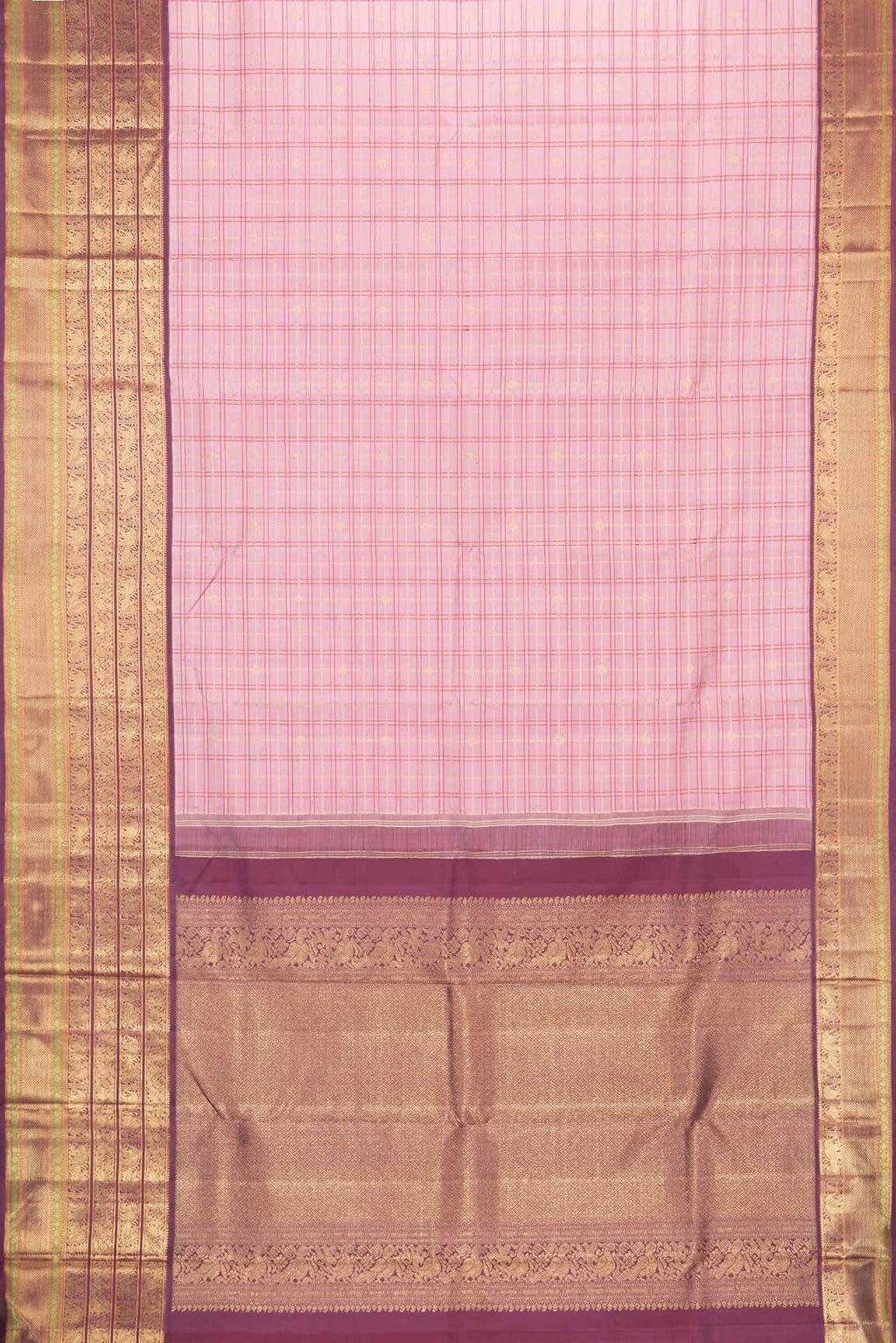 Pink Kanchipuram Silk Saree