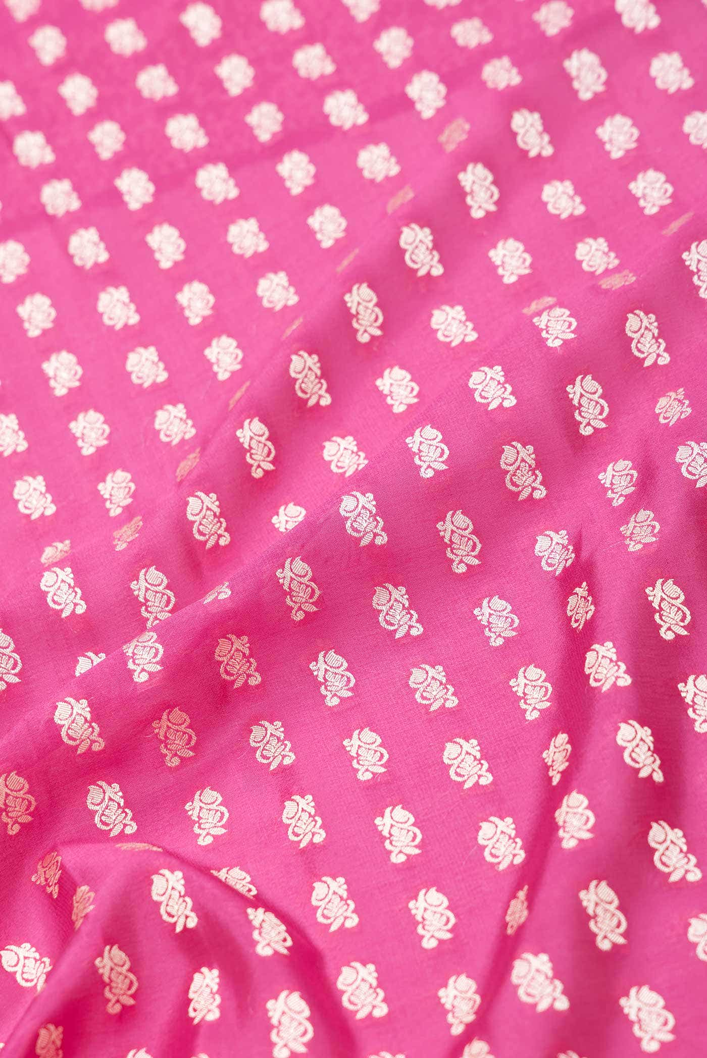 Pink Dual Tone Mysore Crepe Saree