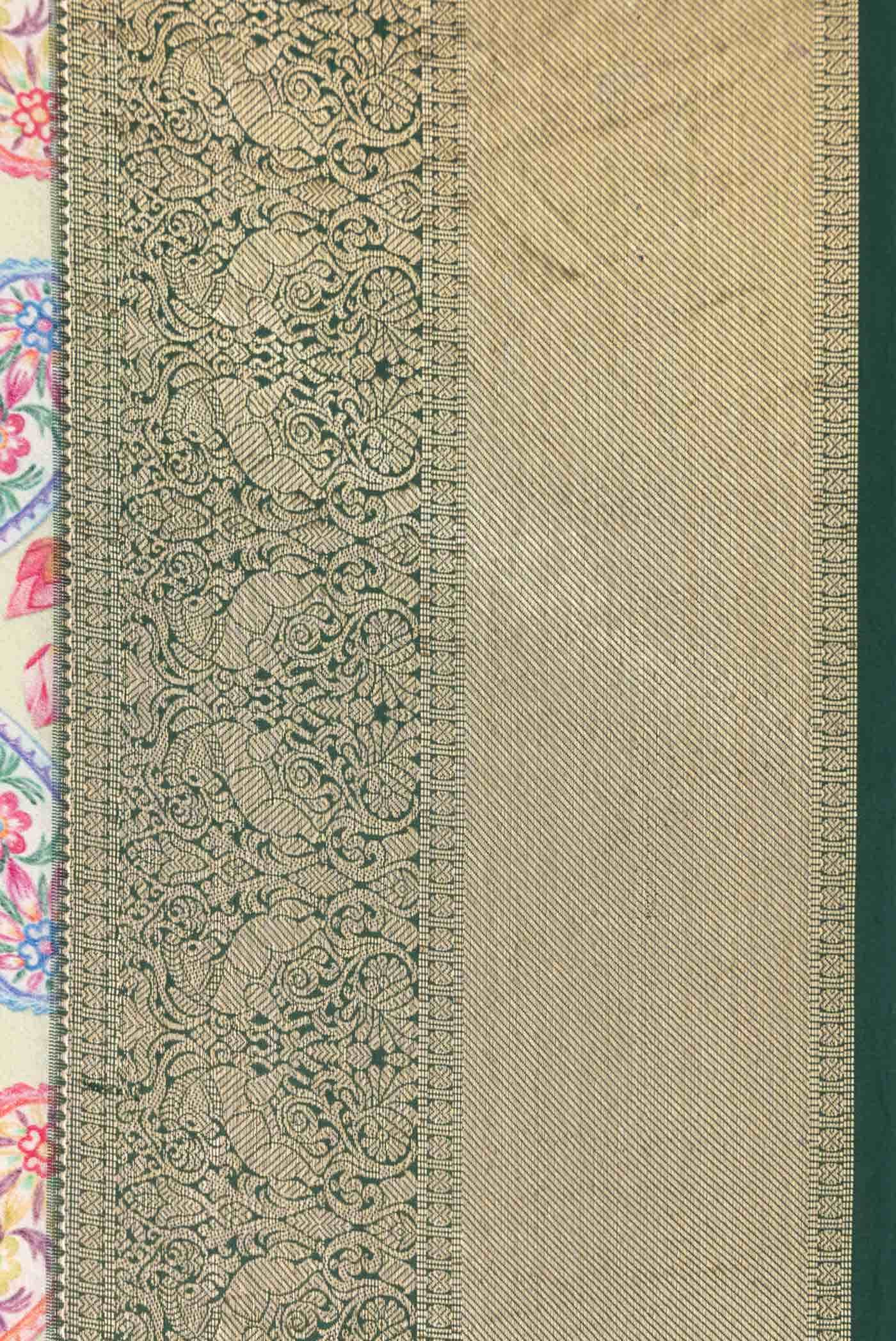 Pista Green Kanchipuram Silk Saree