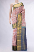 Peach Kanchipuram Silk Saree
