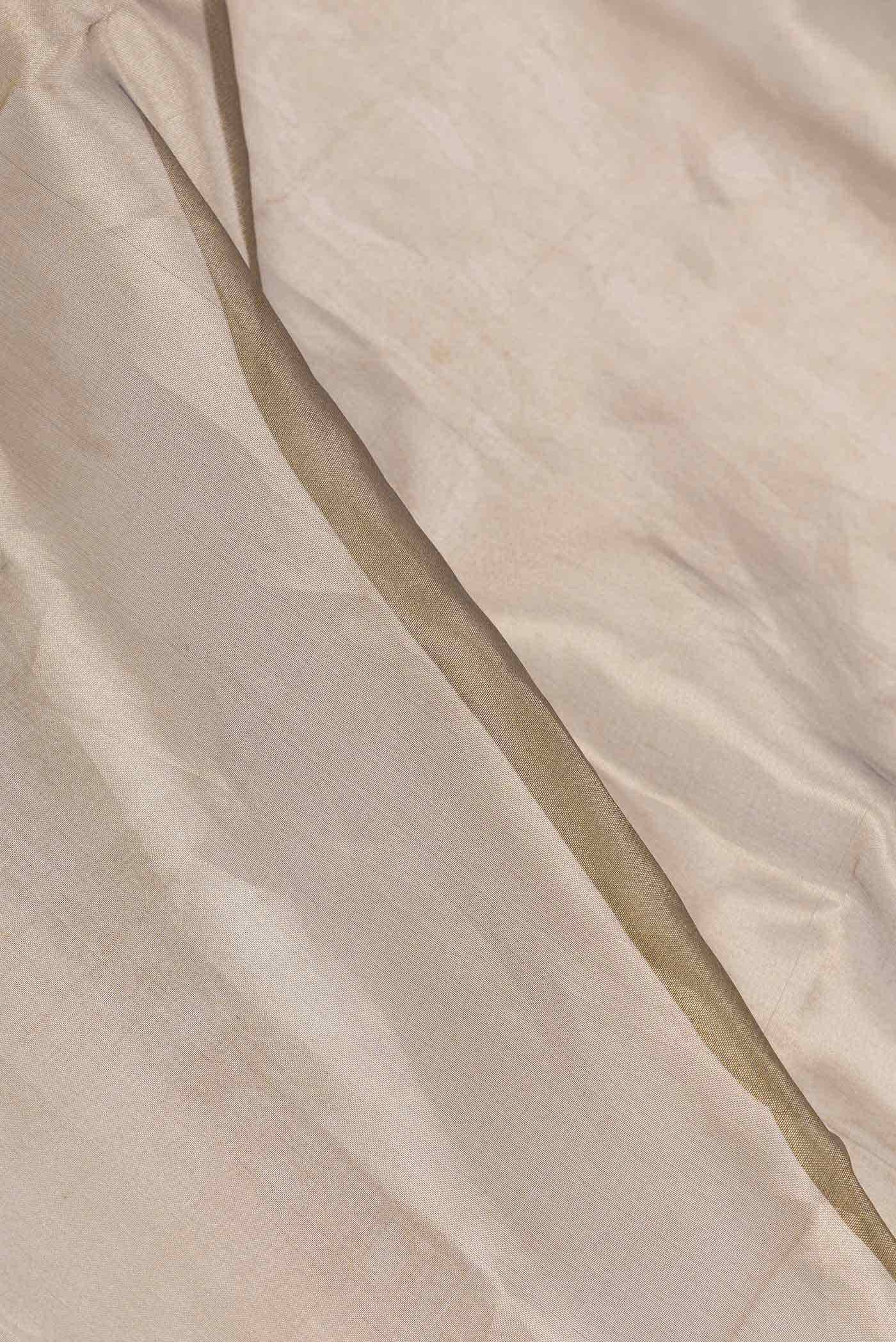 Gold Dual Tone Organza Silk Saree