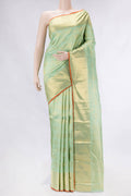 Pure Silk Pure Zari Sea Green Dual Tone Kanjivaram Saree