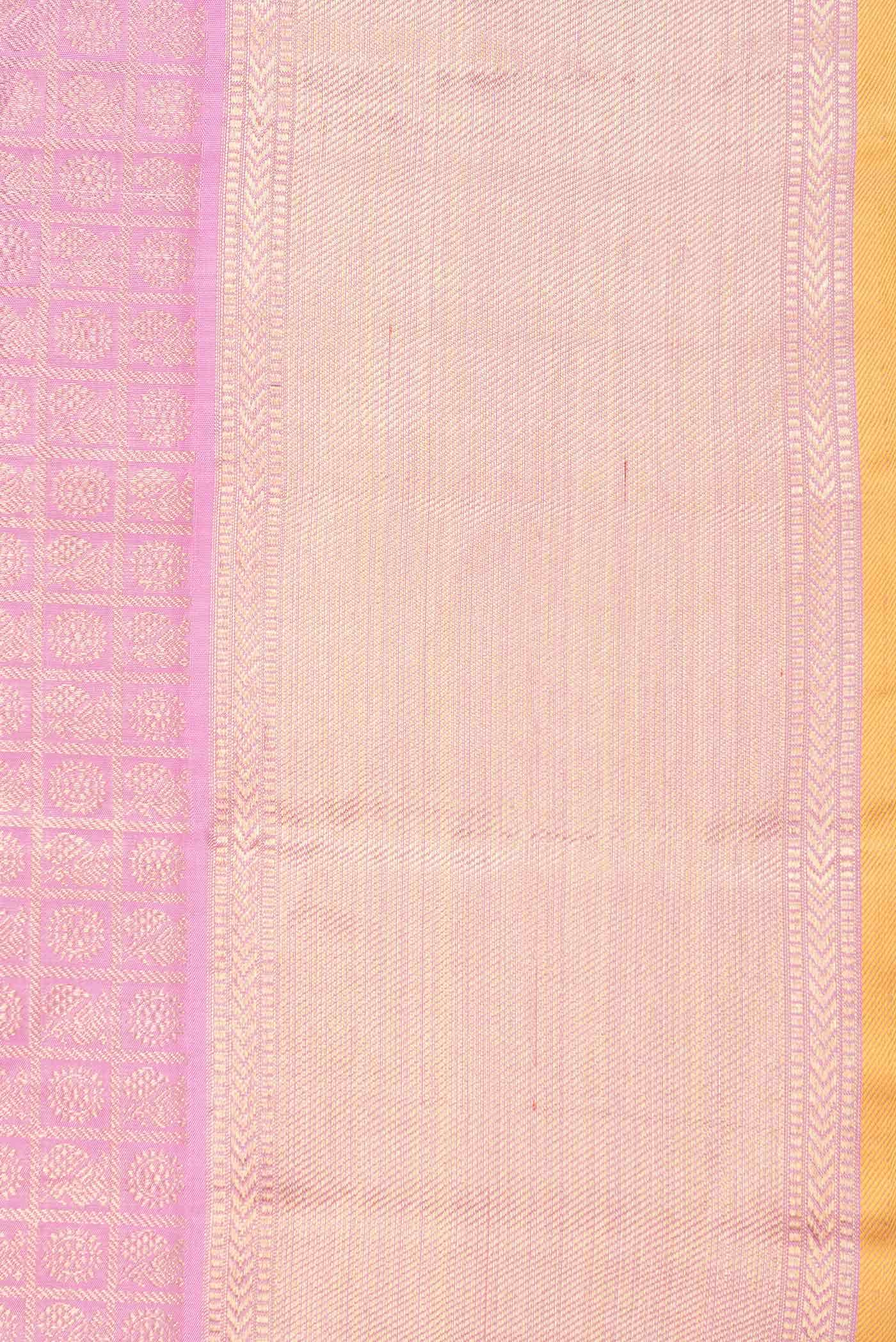 Pure Silk Pure Zari Pink Dual Tone Kanchipuram Saree