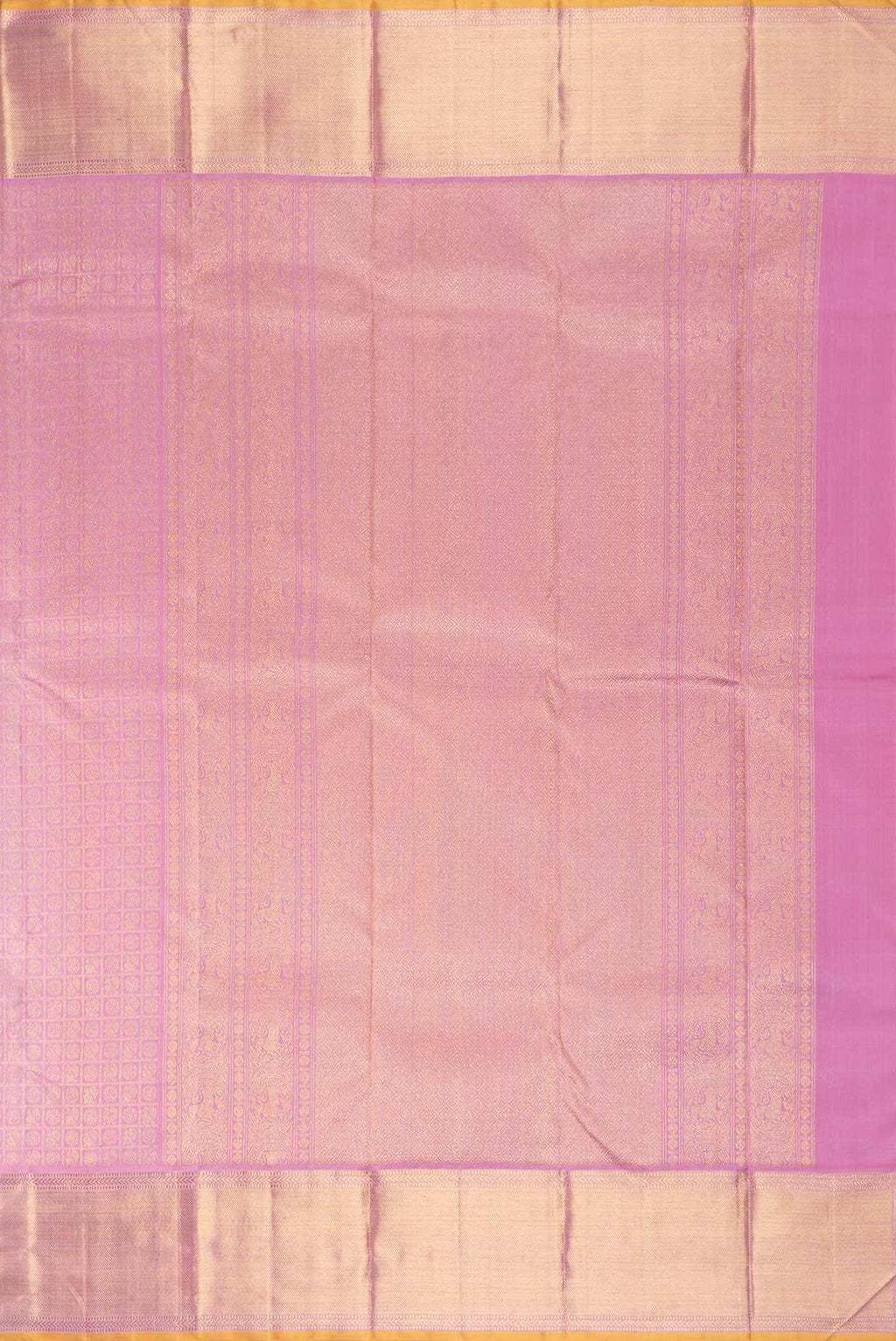 Pure Silk Pure Zari Pink Dual Tone Kanchipuram Saree