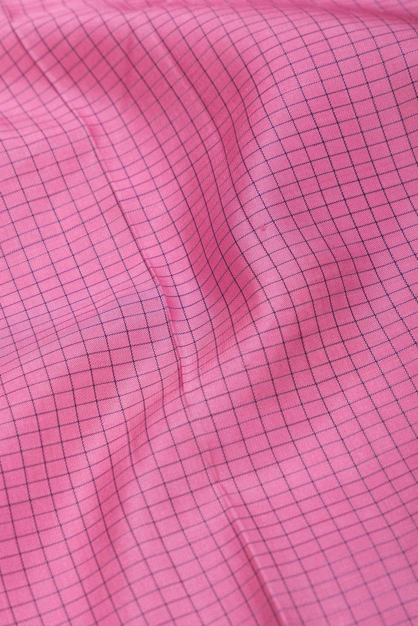 Pink Dual Tone Kanchipuram Silk Saree