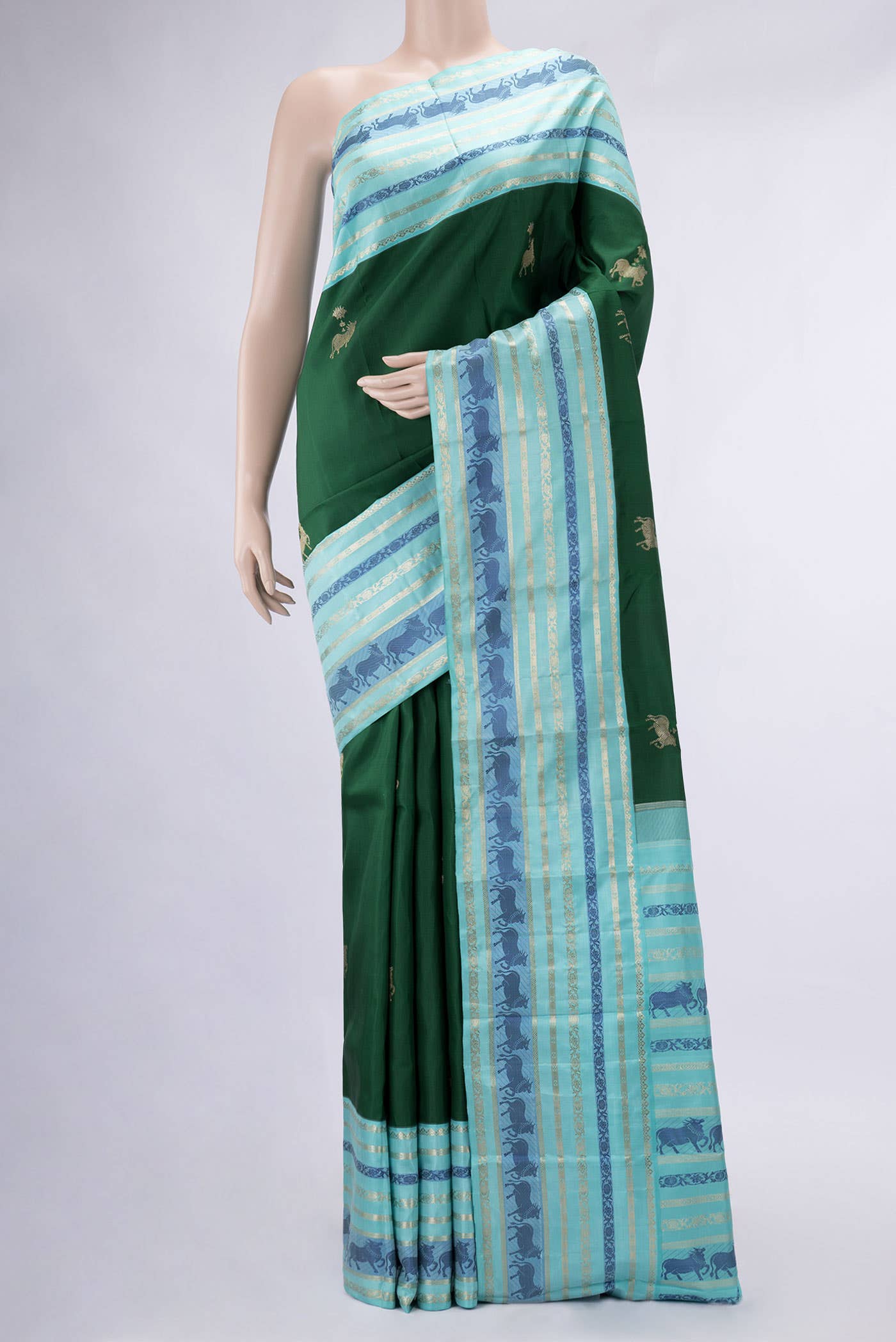 Green Kanchipuram Silk Saree
