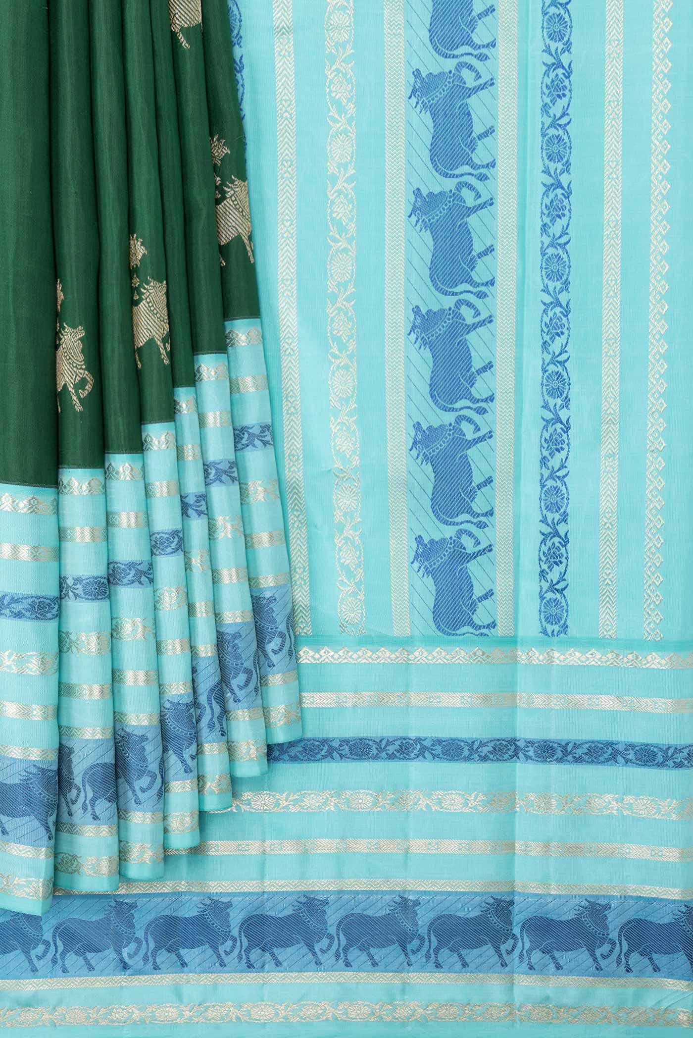 Green Kanchipuram Silk Saree