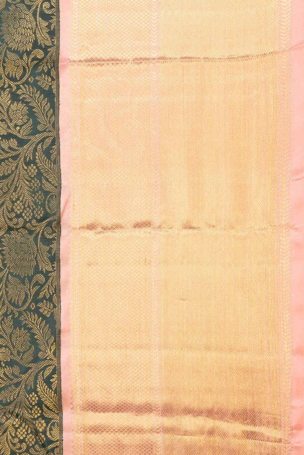 Green Dual Tone Kanchipuram Silk Saree