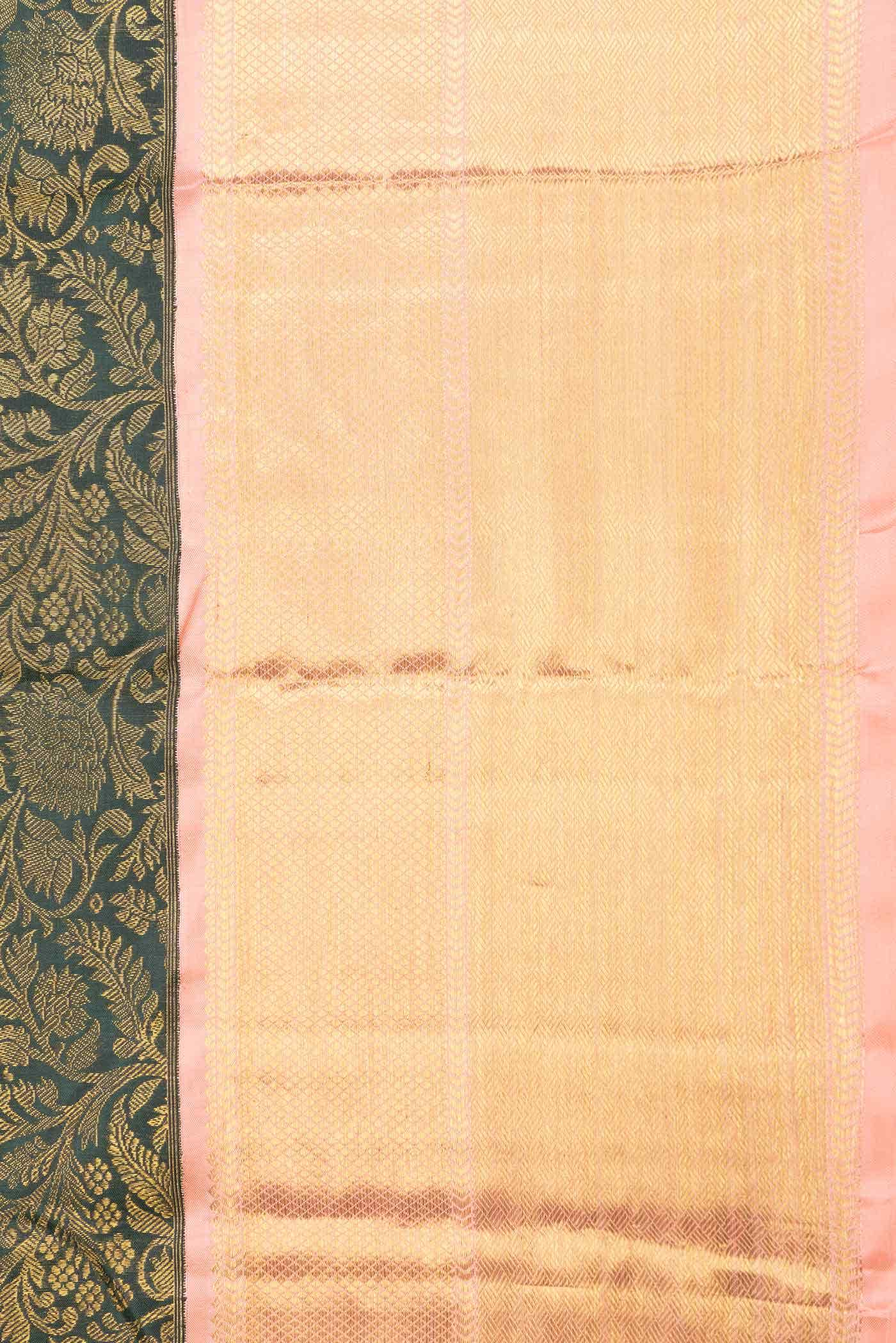 Green Dual Tone Kanchipuram Silk Saree