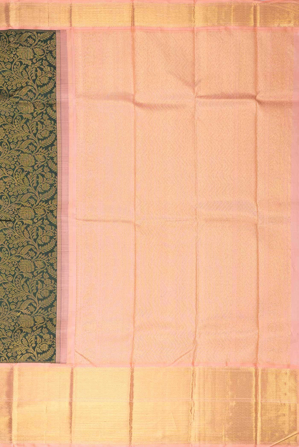 Green Dual Tone Kanchipuram Silk Saree