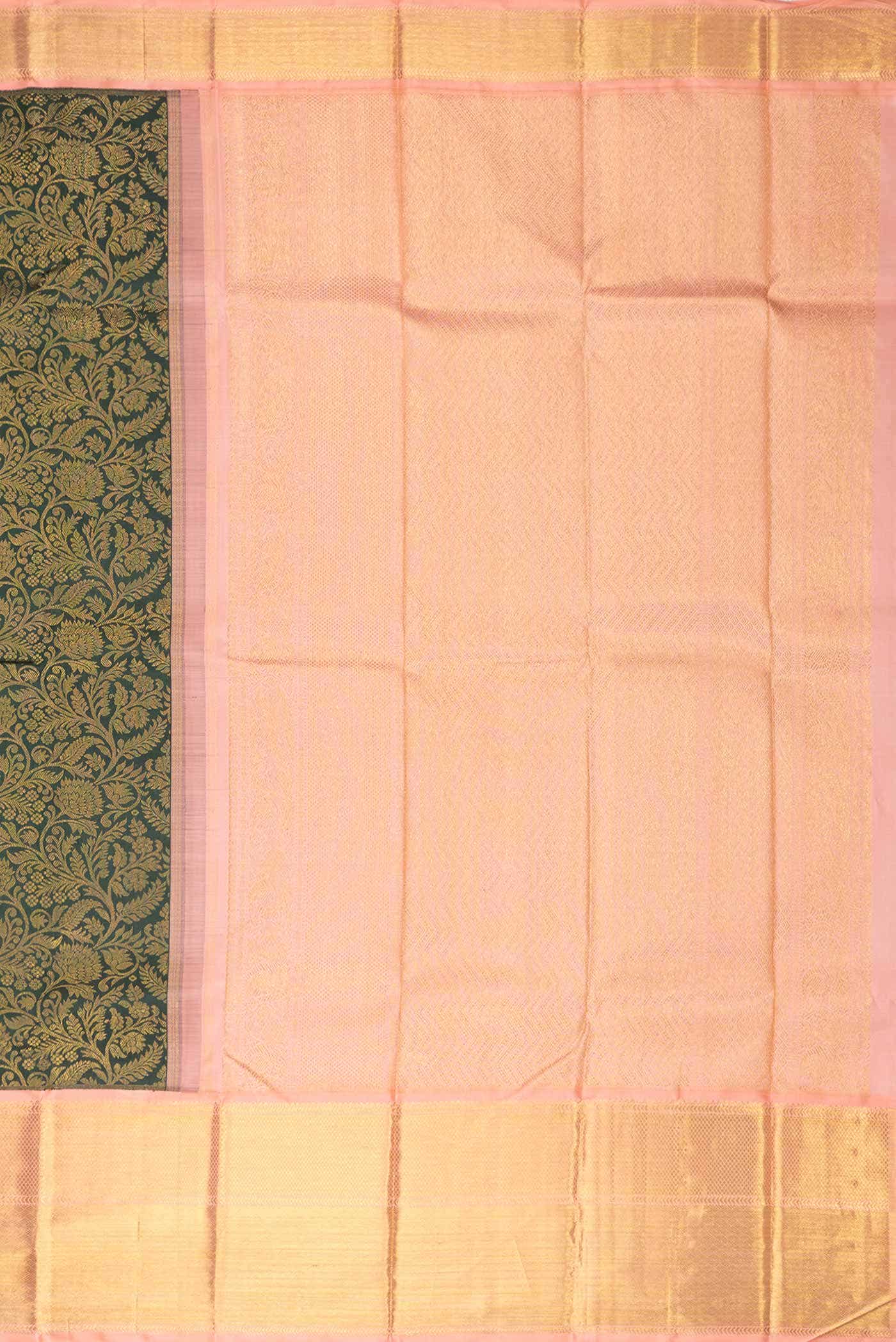 Green Dual Tone Kanchipuram Silk Saree