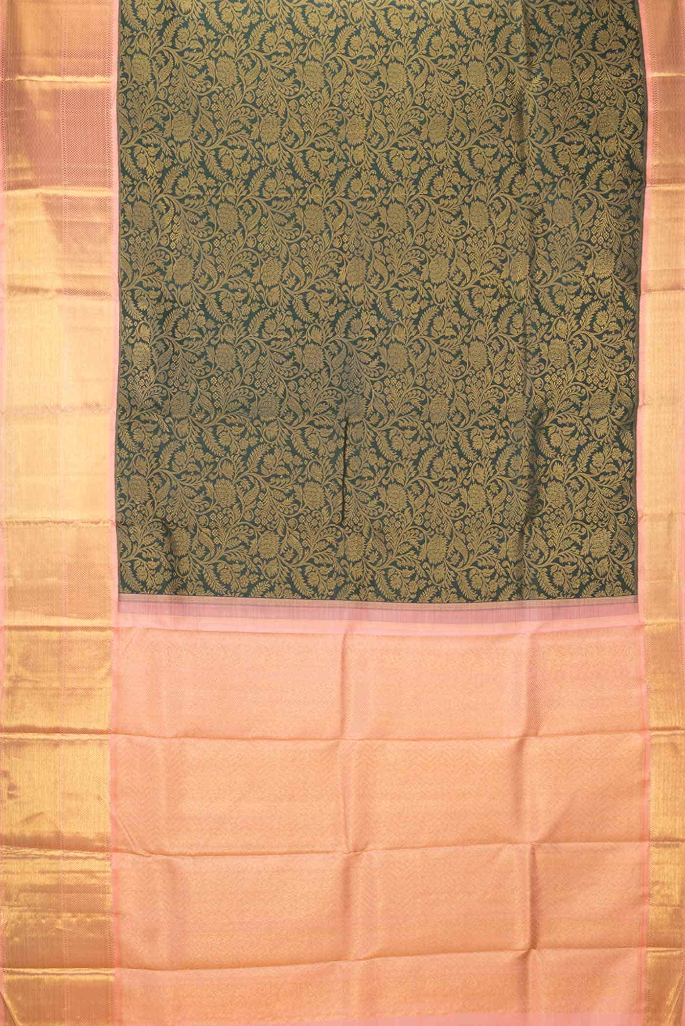 Green Dual Tone Kanchipuram Silk Saree