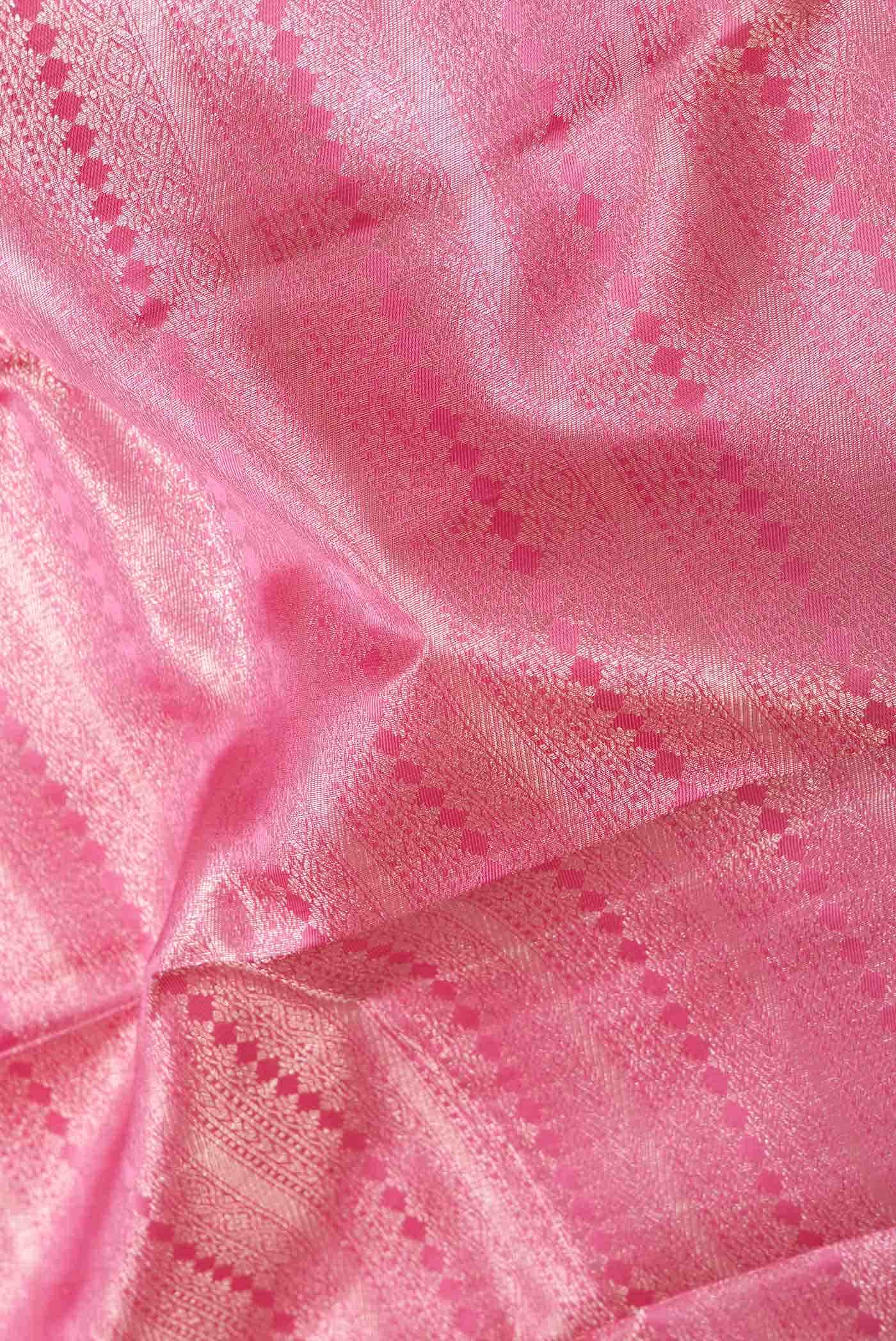 Pink Kanchipuram Silk Saree