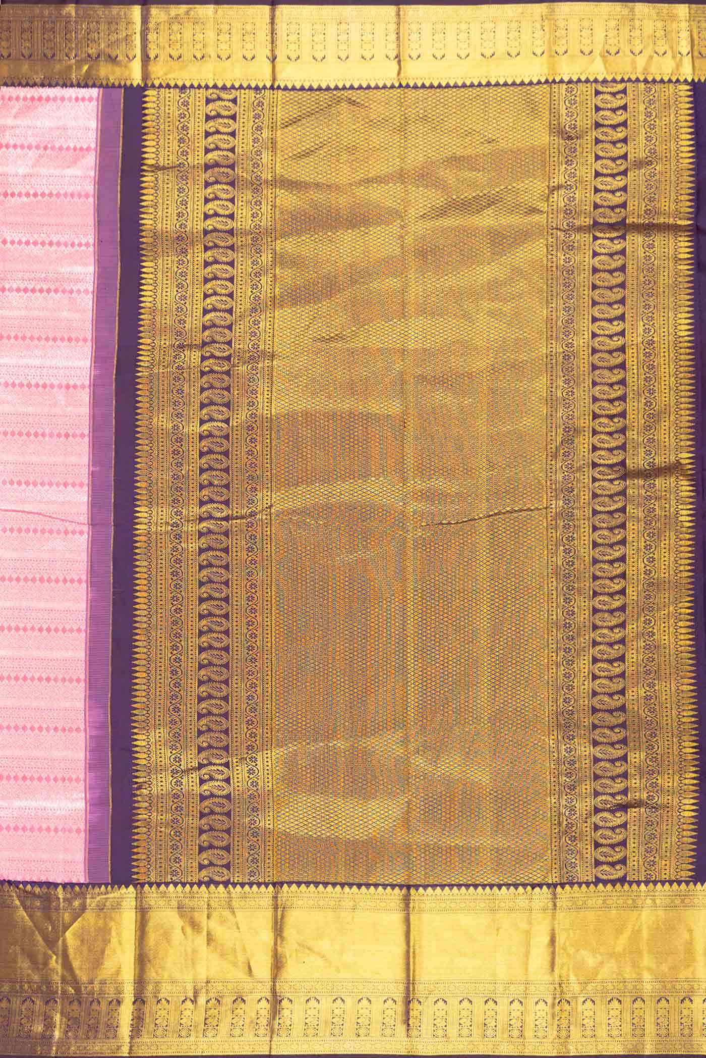 Pink Kanchipuram Silk Saree