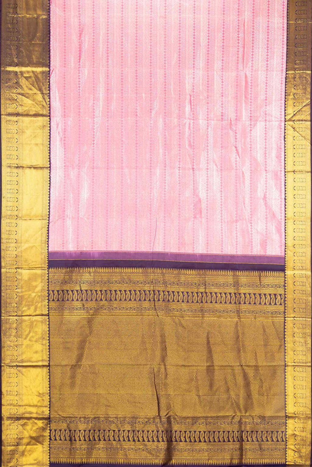 Pink Kanchipuram Silk Saree