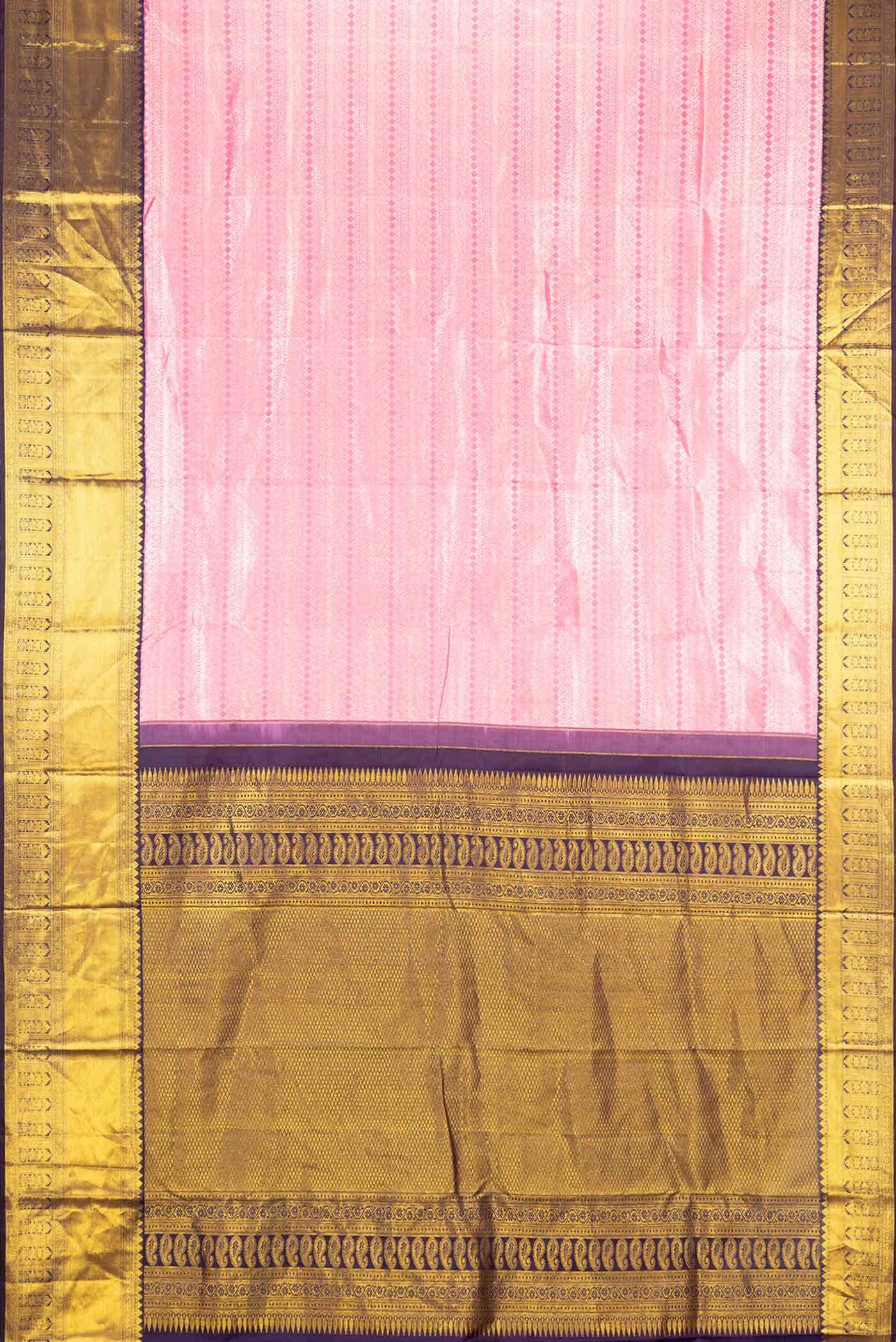 Pink Kanchipuram Silk Saree