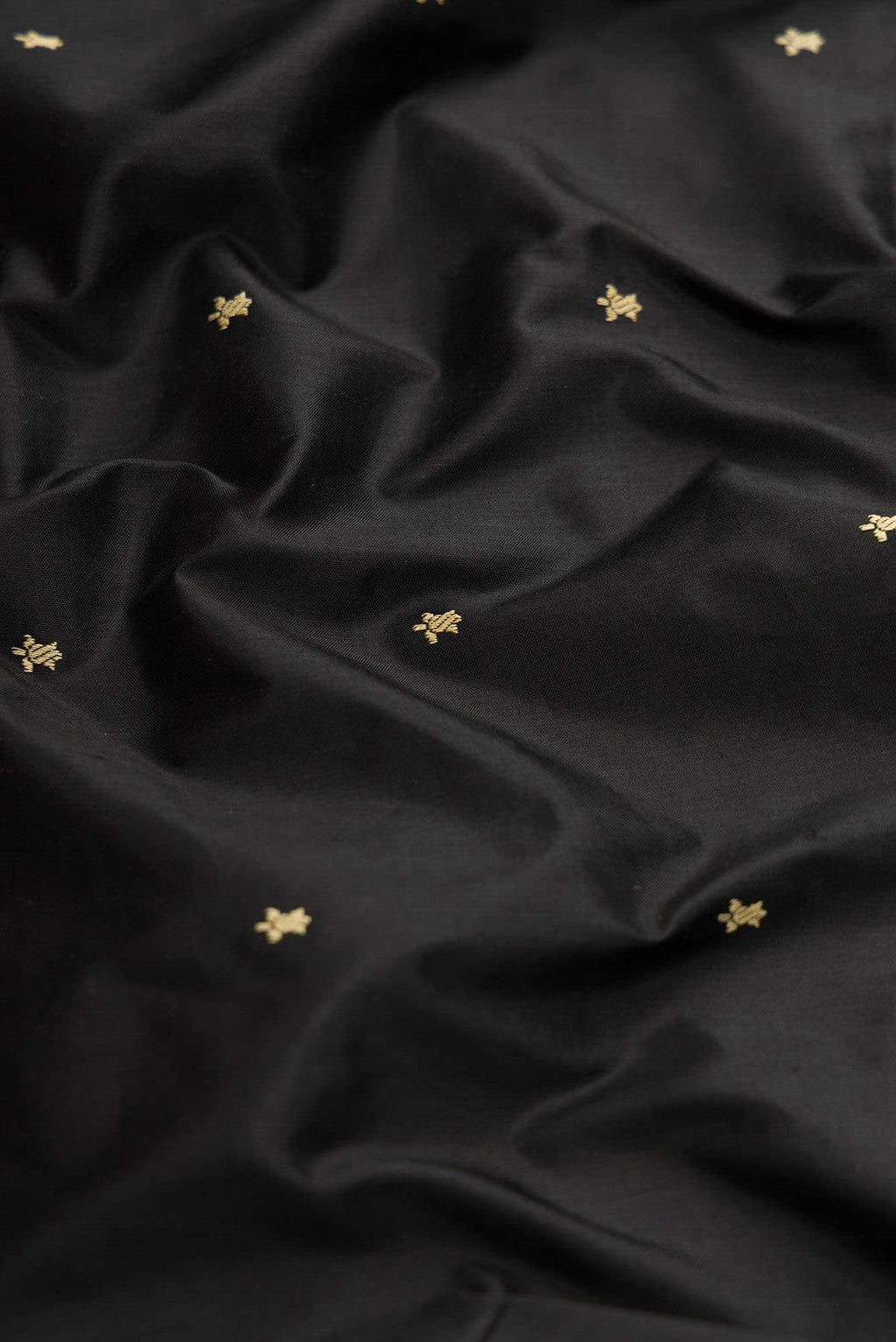 Black Dual Tone Blended Banarasi Silk Saree