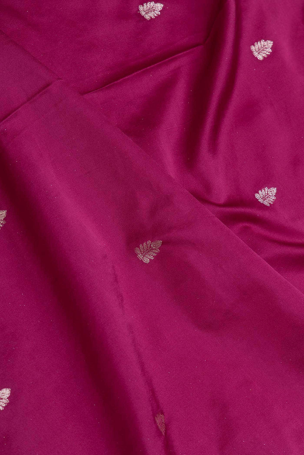Magenta Dual Tone Satin Crepe Saree