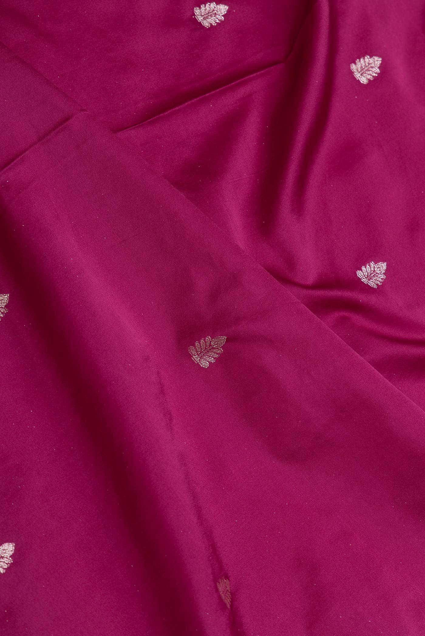 Magenta Dual Tone Satin Crepe Saree