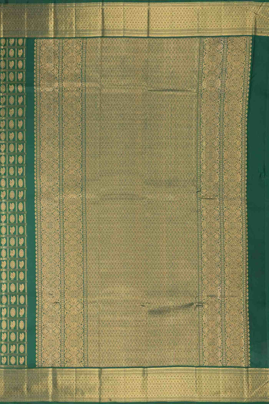 Green Dual Tone Kanchipuram Silk Saree