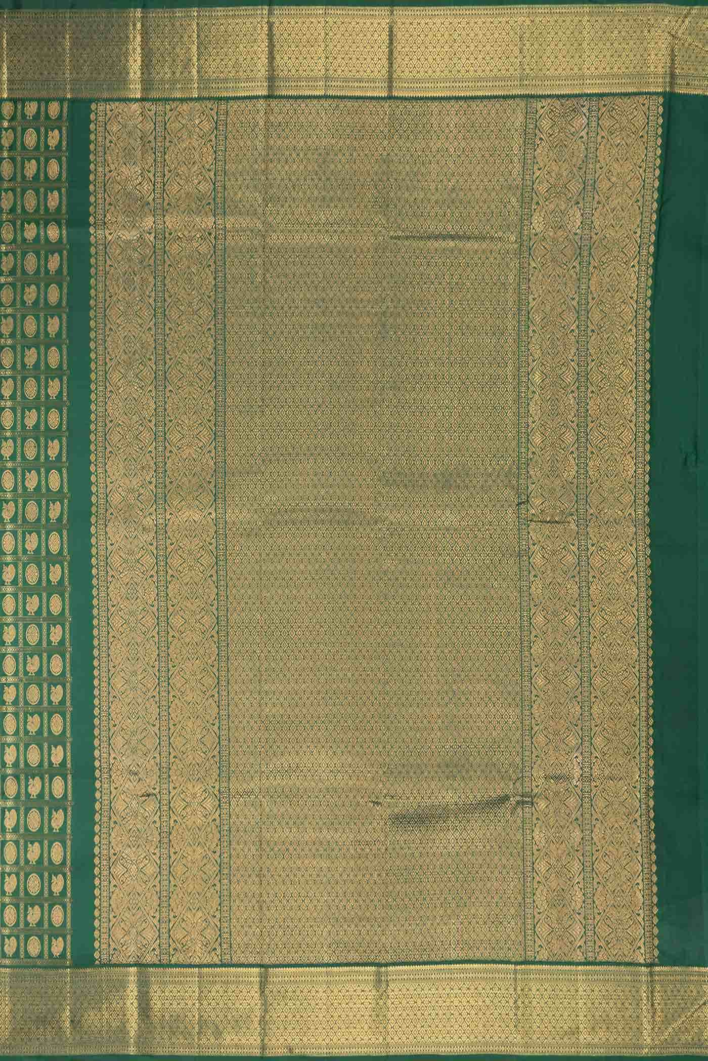 Green Dual Tone Kanchipuram Silk Saree