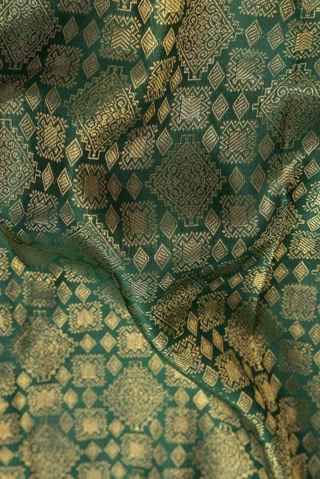 Green Dual Tone Kanchipuram Silk Saree