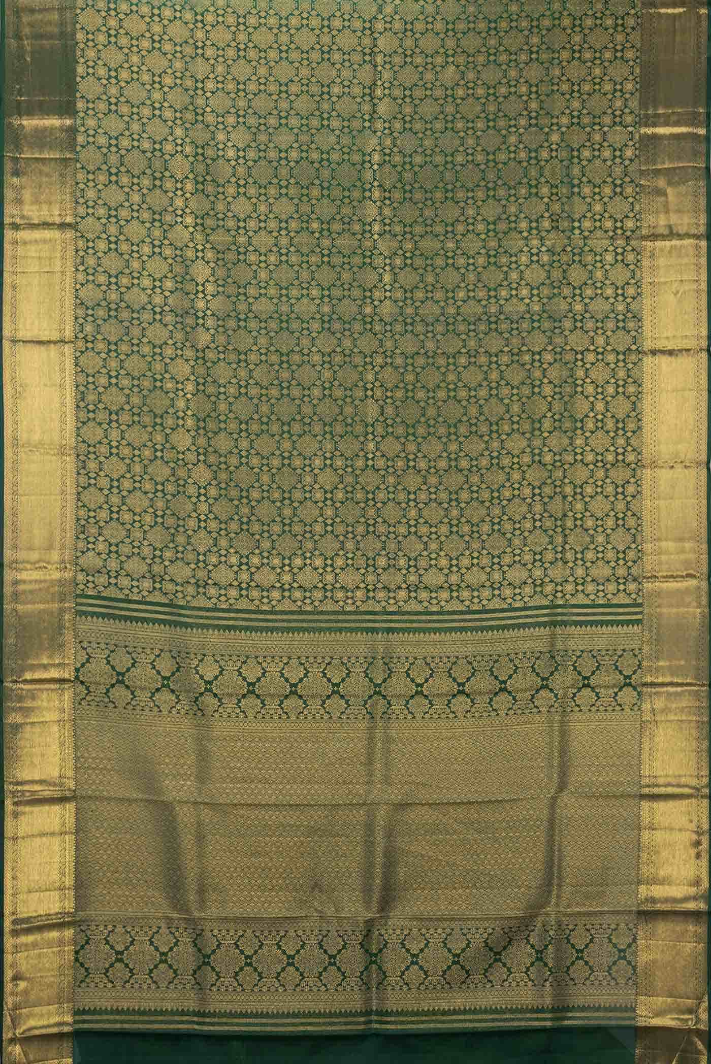 Green Dual Tone Kanchipuram Silk Saree