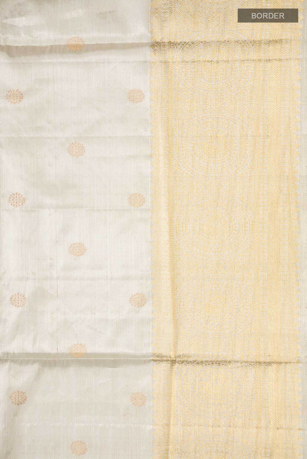 Silver Kanchipuram Tissue Silk Saree