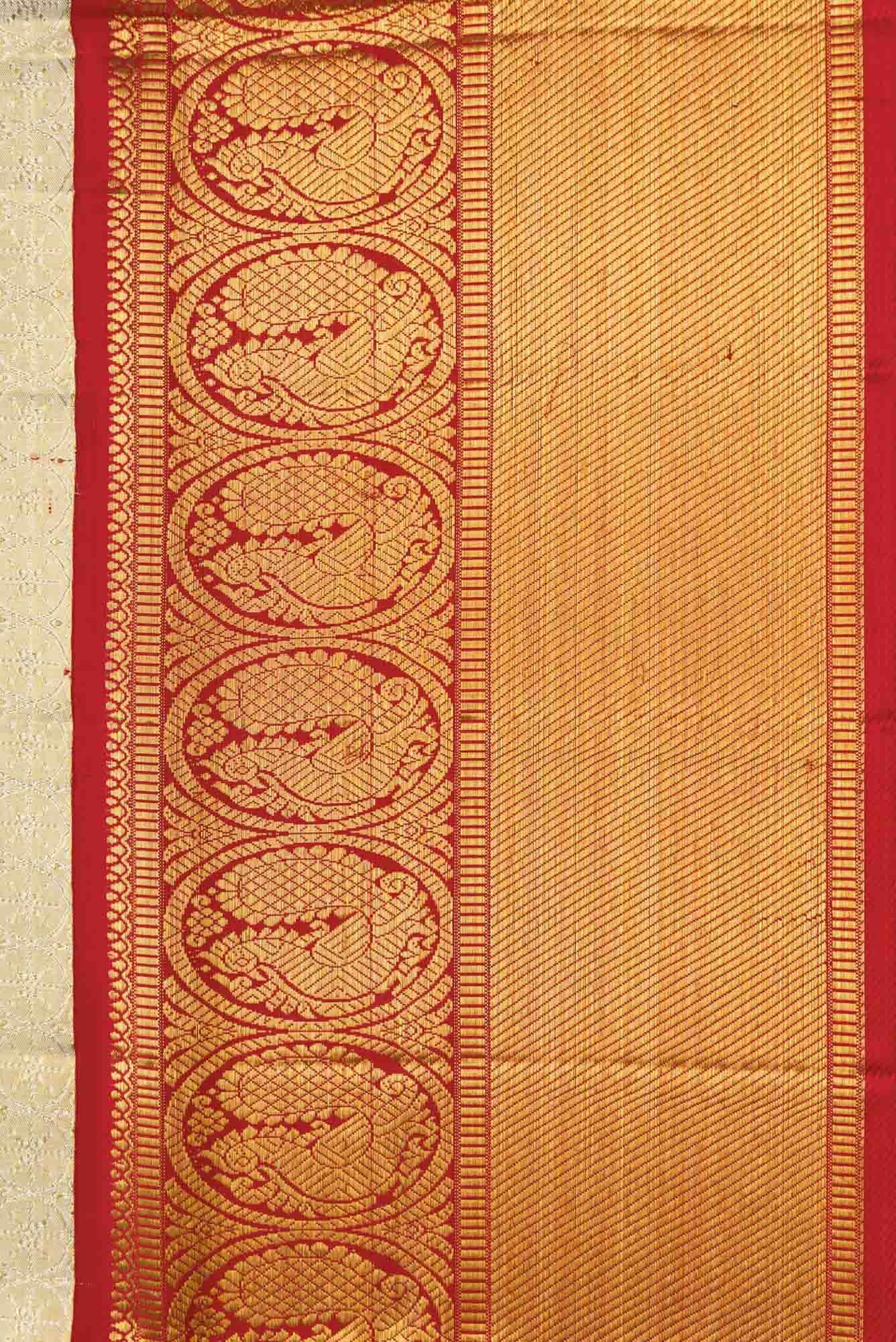 Sandal Dual Tone Kanchipuram Tissue Silk Saree