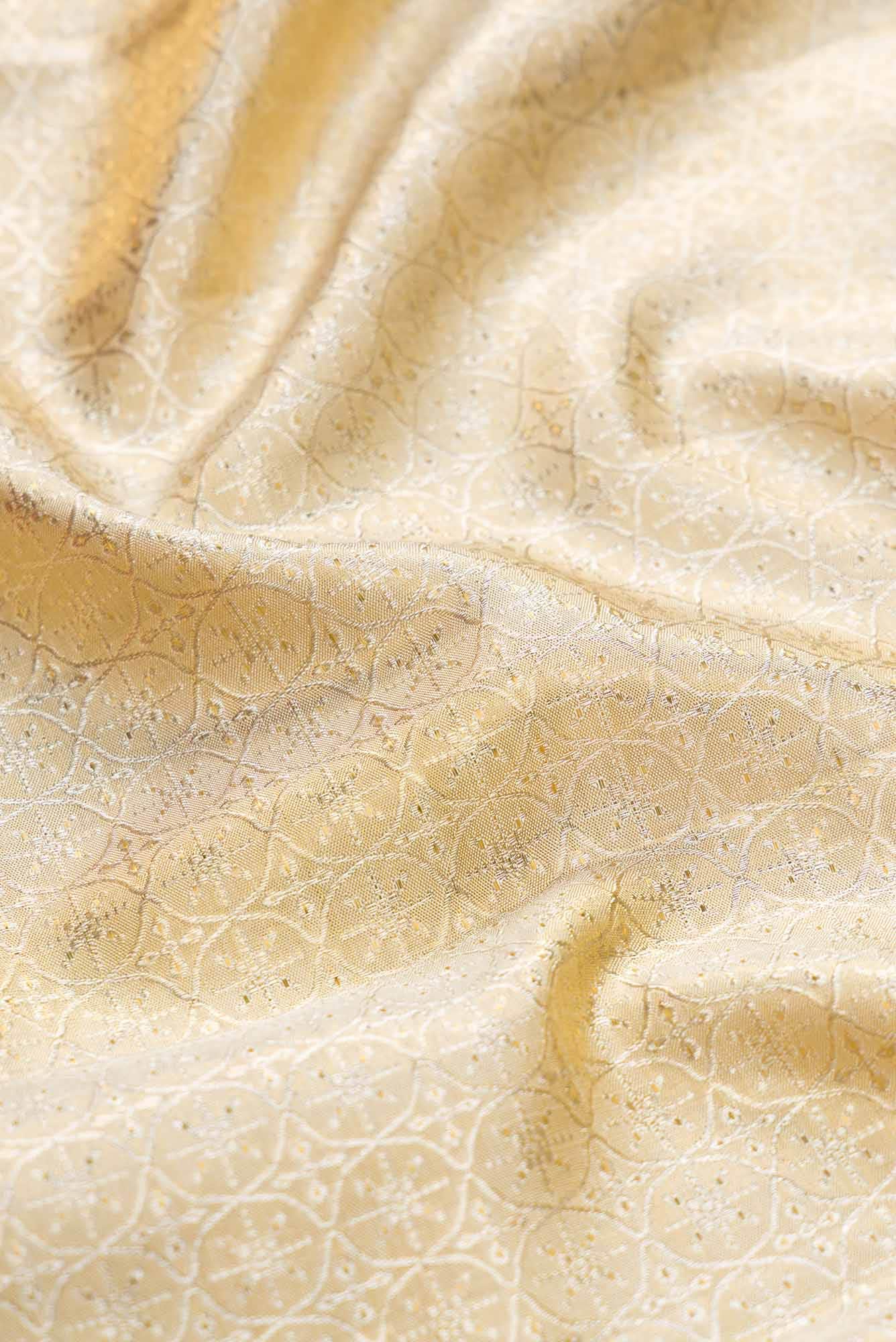 Sandal Dual Tone Kanchipuram Tissue Silk Saree