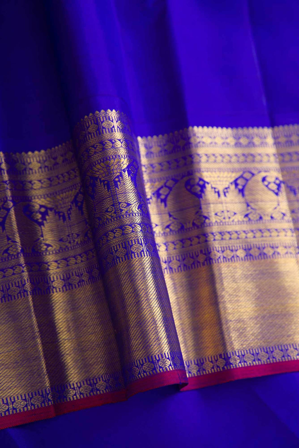 Pure Silk Pure Zari Pink Dual Tone Kanchipuram Saree